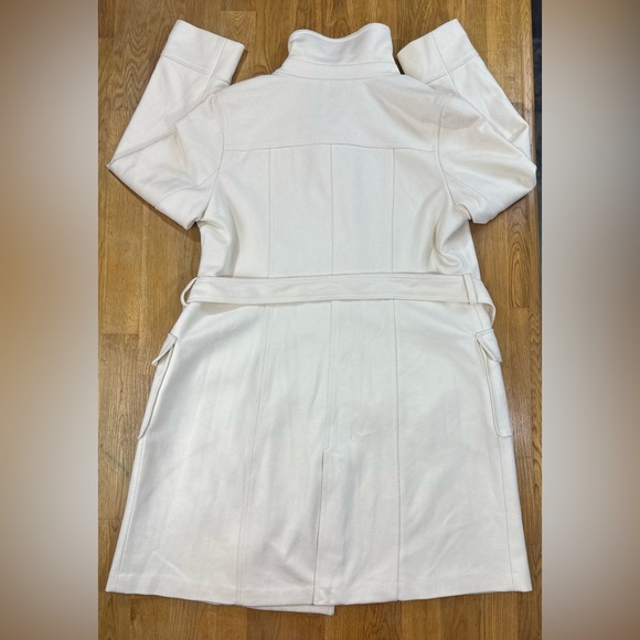 Old Navy White Double-Breasted Trench Coat with Belt Womens - XL - Picture 11 of 14